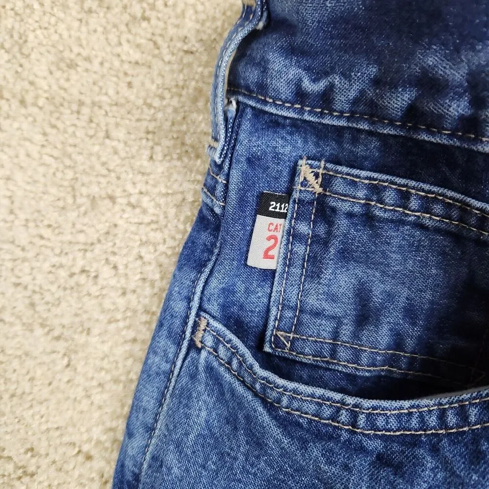 Carhartt FR Relaxed Fit Jeans Mens 42x32 Blue Fire Resistant Denim Straight A229